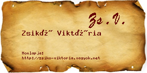 Zsikó Viktória névjegykártya